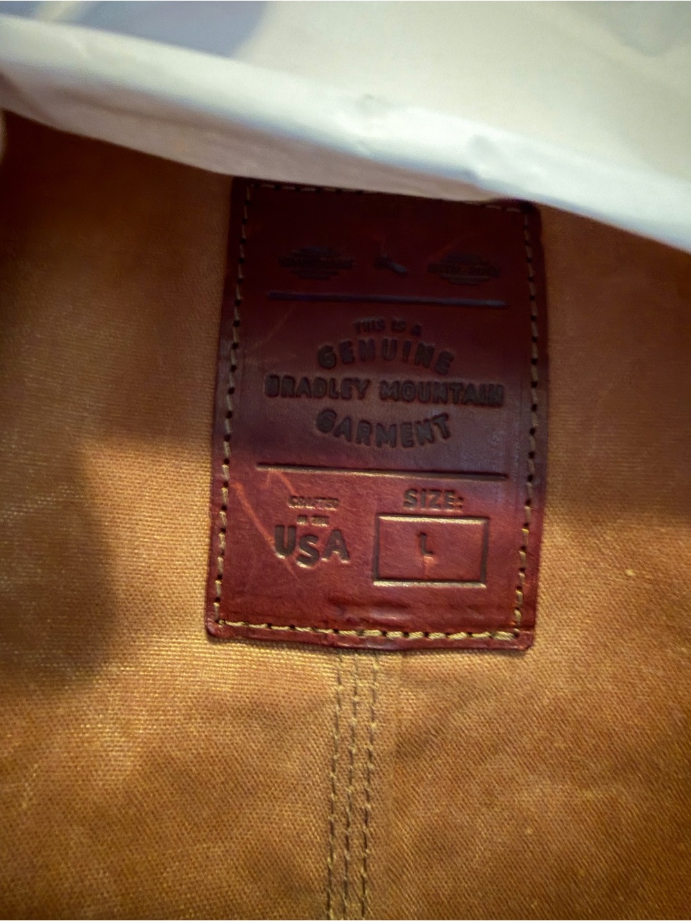 Men's Waxed Canvas Field Jacket - Brown - Picture 3 of 4